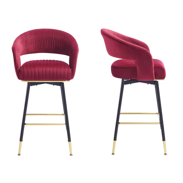 Burgundy  Mixoy Bar Stool