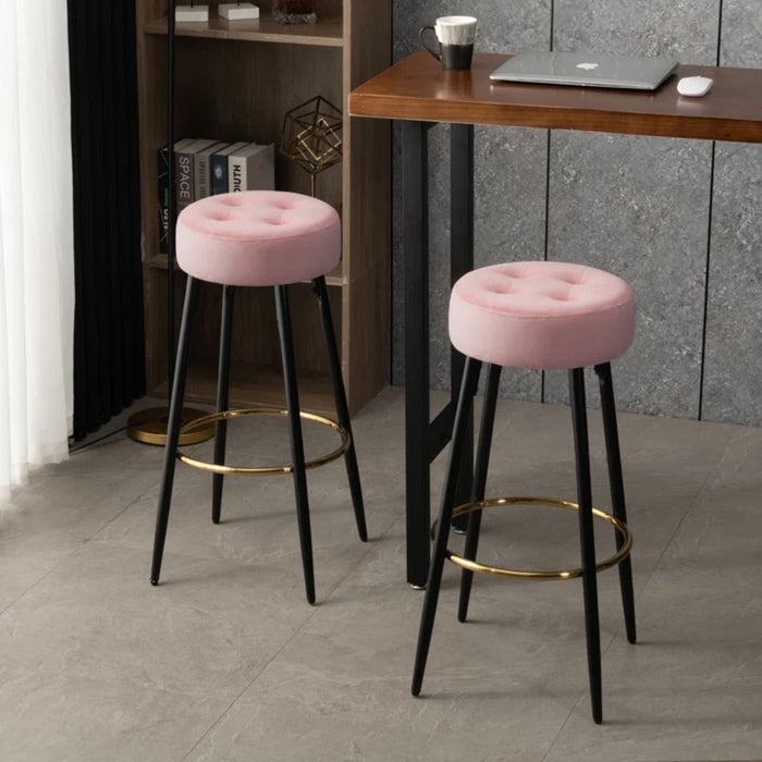 Pink Color Ceazar Counter Stool