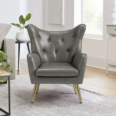 Grey Hedley Accent Chair - All India Decor