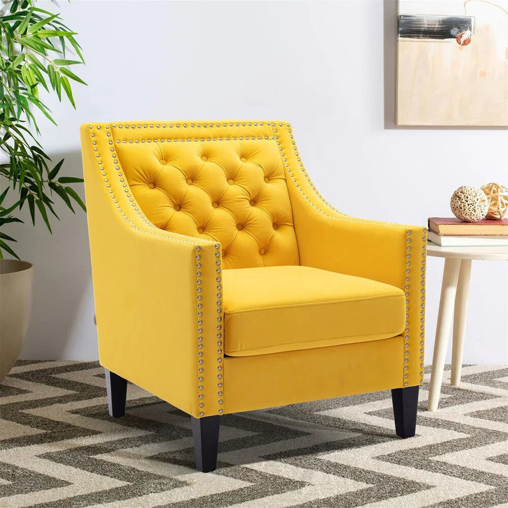 Yellow Asaria Accent Chair - All India Decor