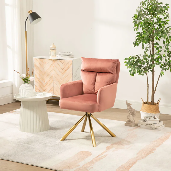 Pink Gerlec Swivel Chair