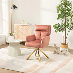 Pink Gerlec Swivel Chair - All India Decor