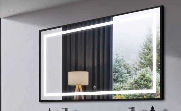 Liana Metal Framed Rectangle LED Mirror