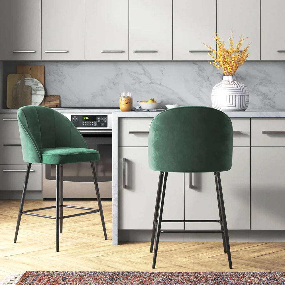 Green Color Hindmen Counter Stool - All India Decor
