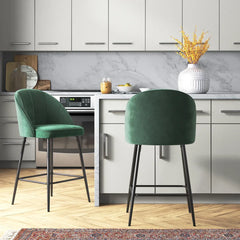 Green Color Hindmen Counter Stool - All India Decor