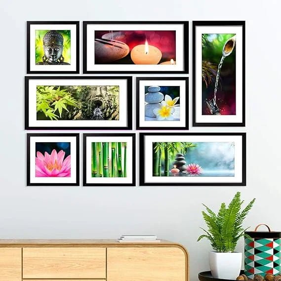 Nature Wall Hanging Collage Photo Frame Set of 8 - All India Decor