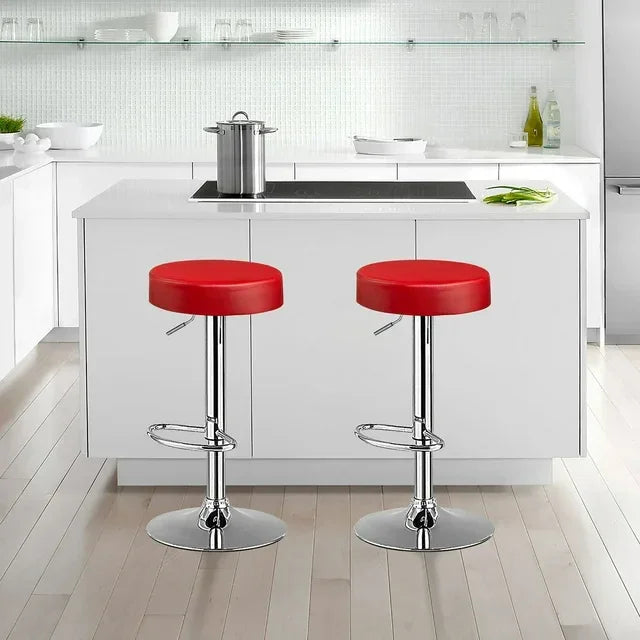 Red Linon Bar Stool - All India Decor