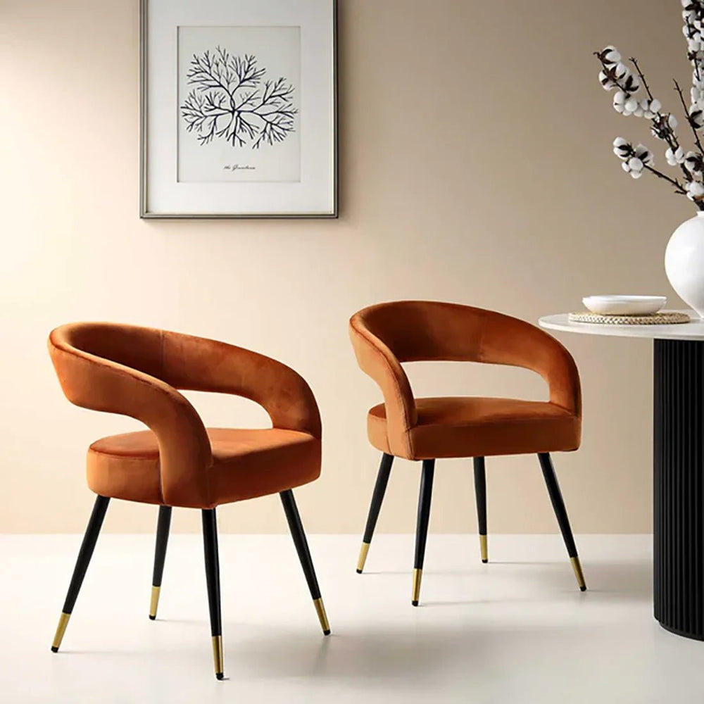 Orange Bentlee Accent Chair - All India Decor
