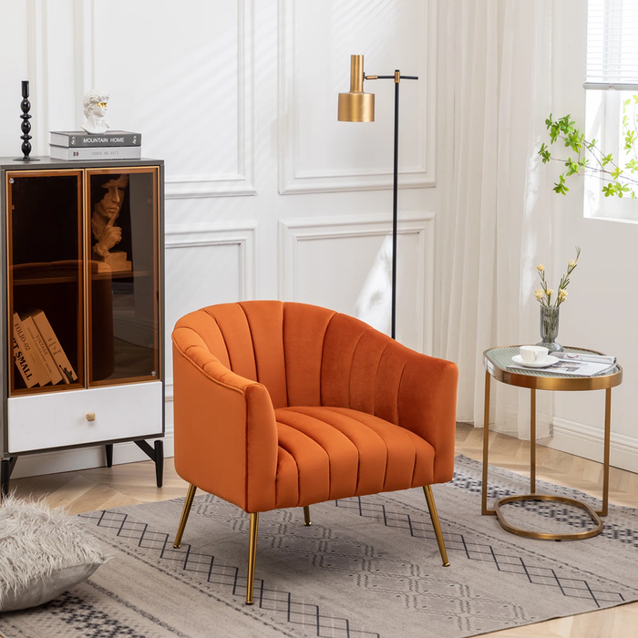 Orange Jella Accent Chair