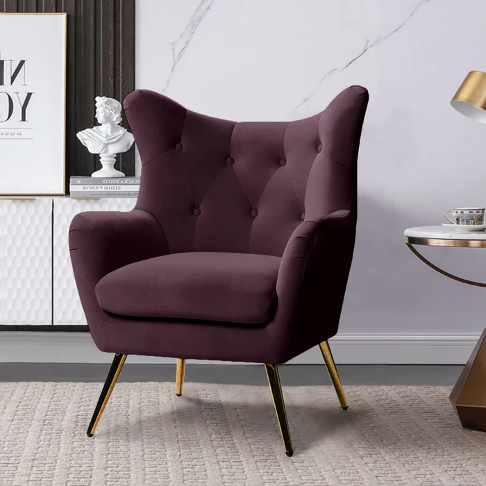 Purple Dawson Accent Chair