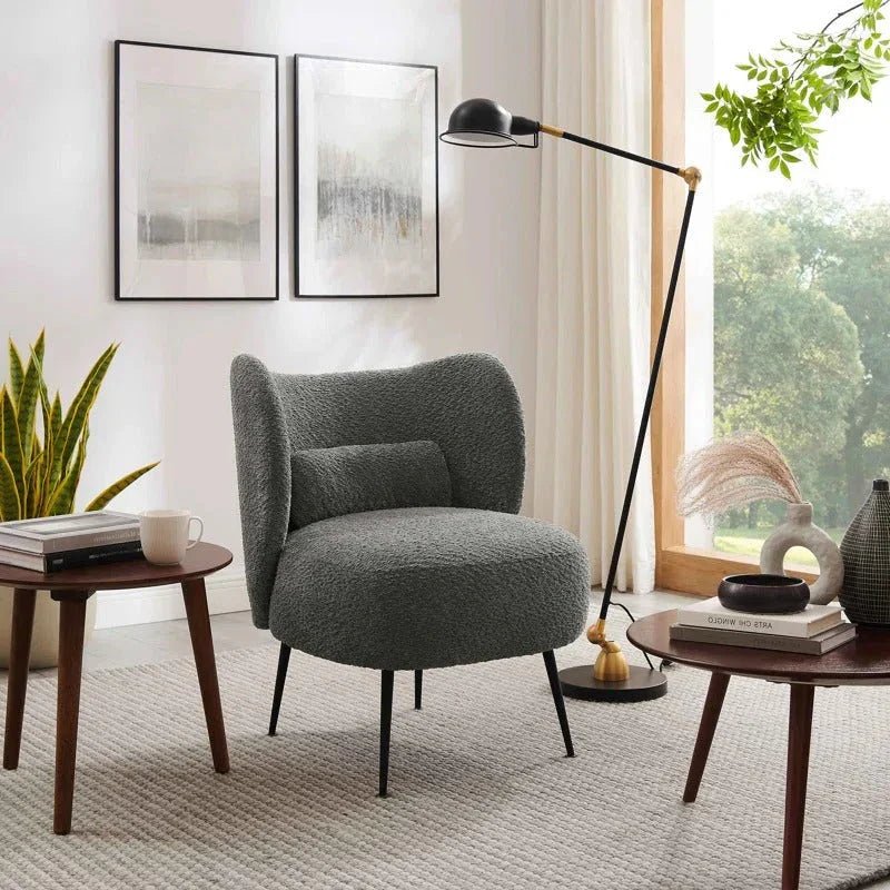 Grey Collin Accent Chair - All India Decor