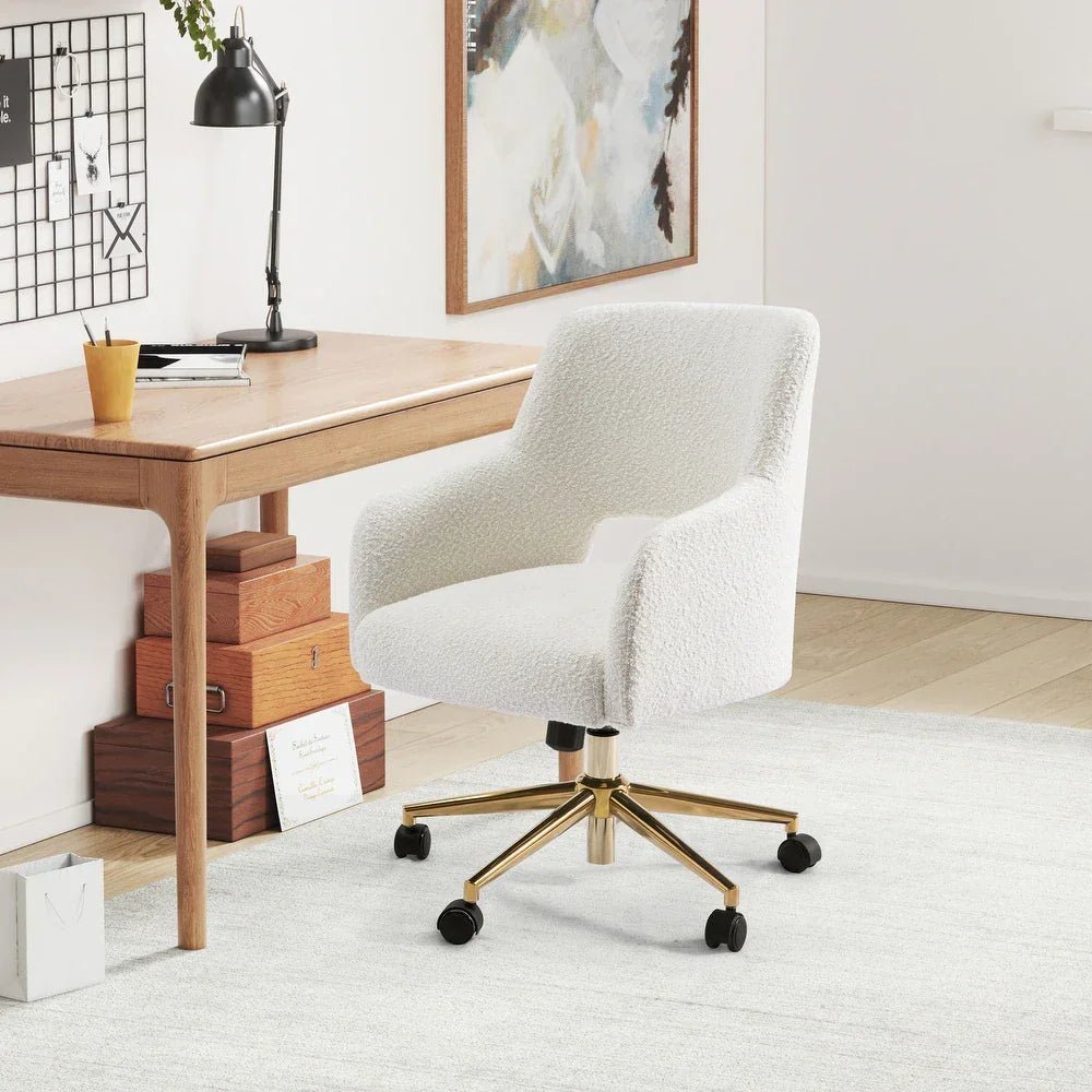 White Lotsee Task Chair - All India Decor