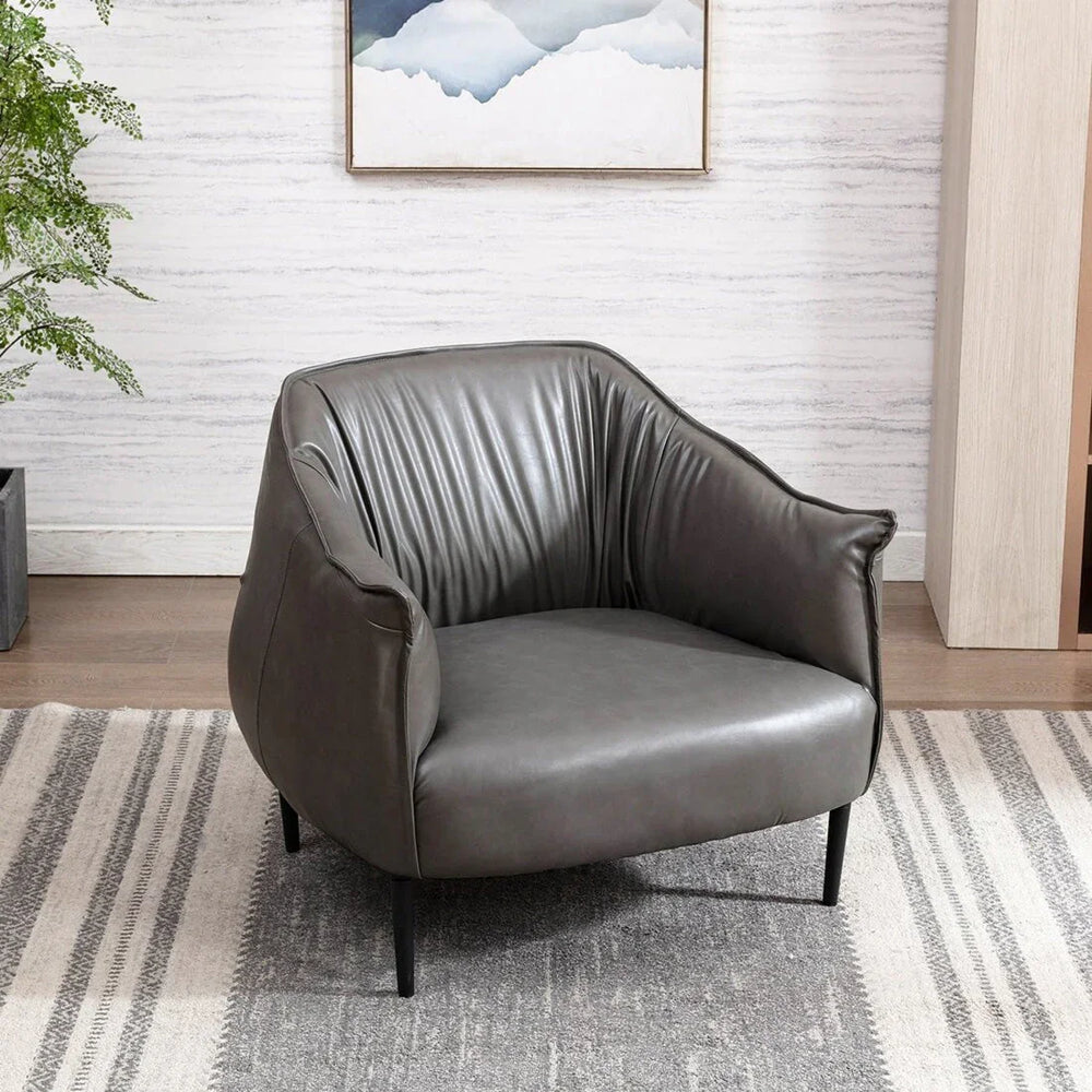 Grey Almeda Accnet Chair - All India Decor
