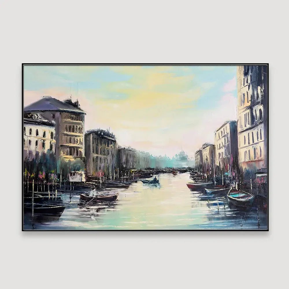 City of Canals Framed Wall Art - All India Decor