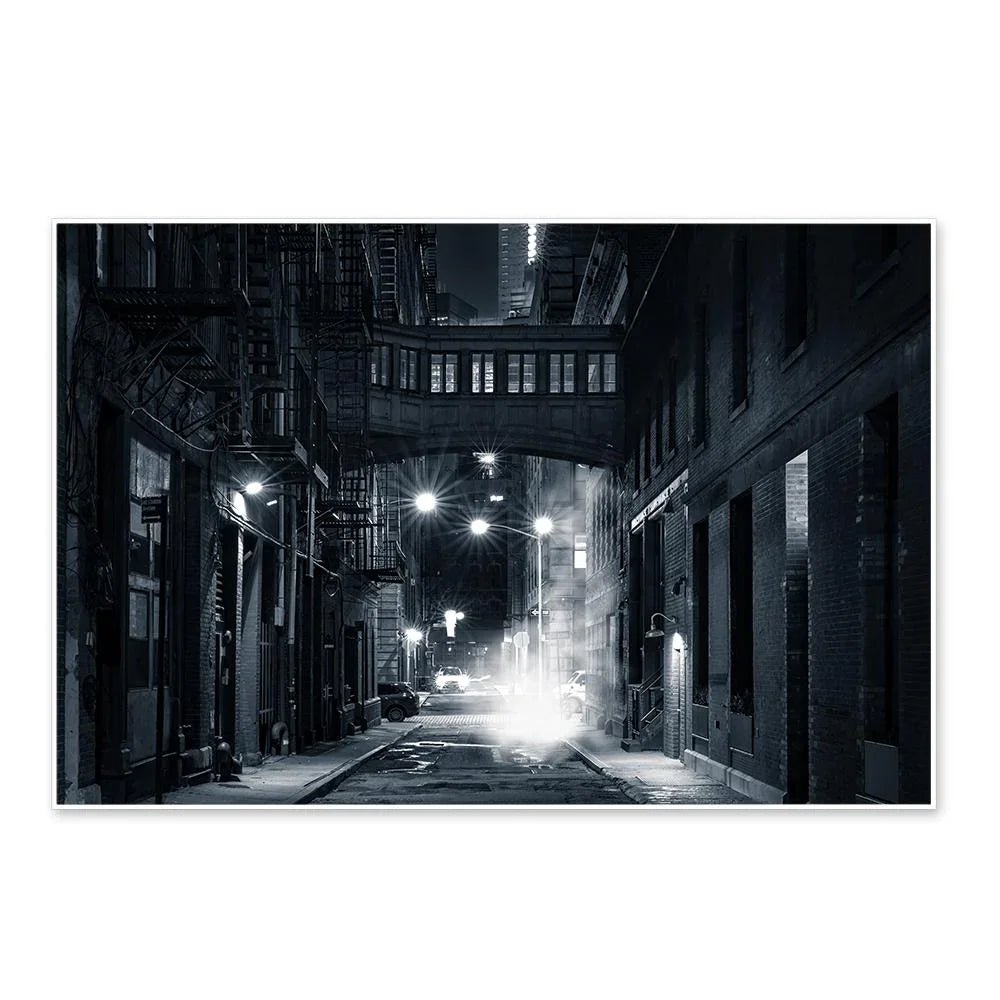 Smokey Street of New York City Framed Wall Art - All India Decor