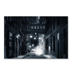 Smokey Street of New York City Framed Wall Art - All India Decor