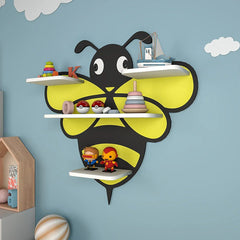 Honey Bee Wooden Kids Shelf - All India Decor