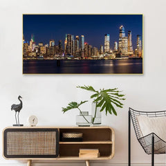 Beautiful City Lights Framed Canvas Wall Paintings/Wall Art - All India Decor