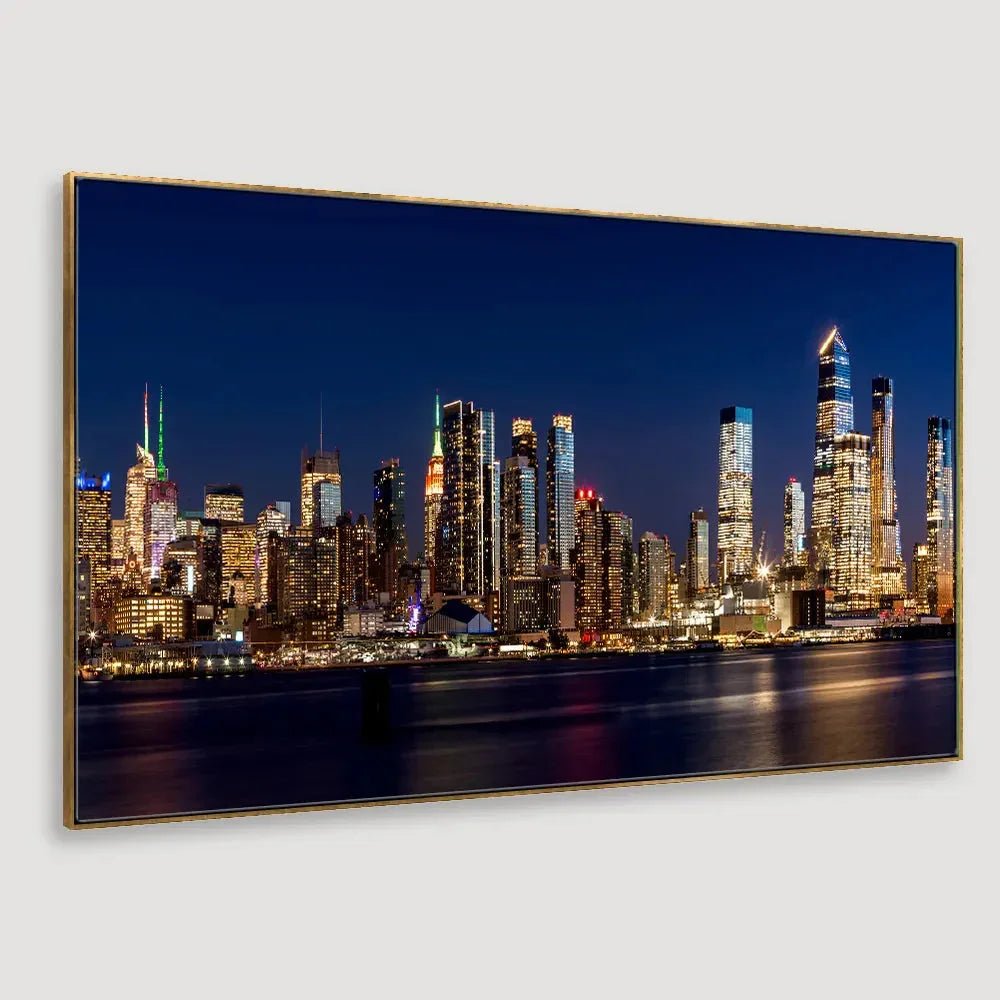 Beautiful City Lights Framed Canvas Wall Paintings/Wall Art - All India Decor