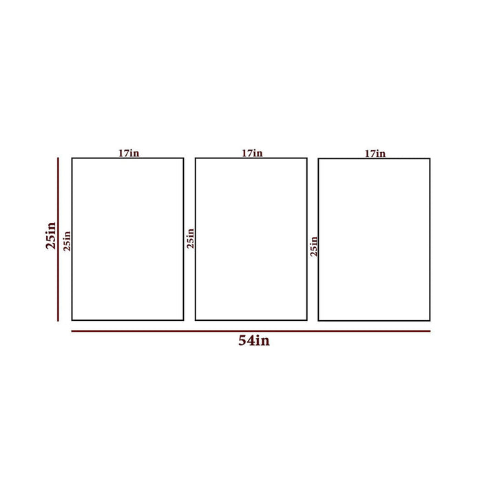 Lush Golden Leaves Frames Set Of 3