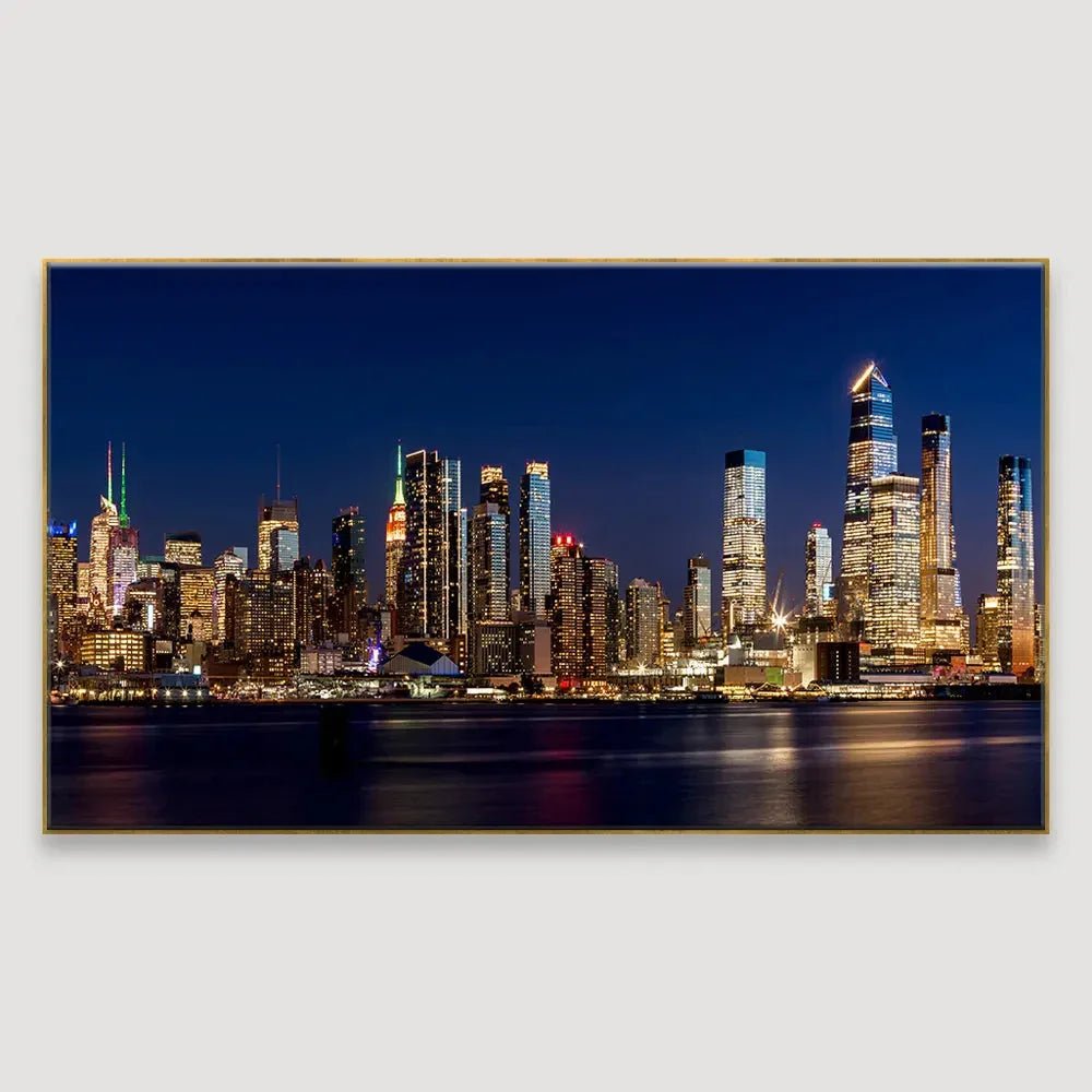 Beautiful City Lights Framed Canvas Wall Paintings/Wall Art - All India Decor