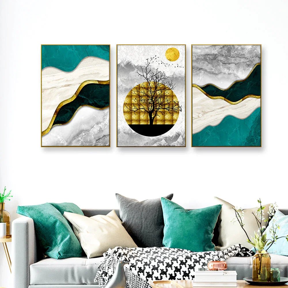 Abstract Visions Frames Set Of 3 - All India Decor