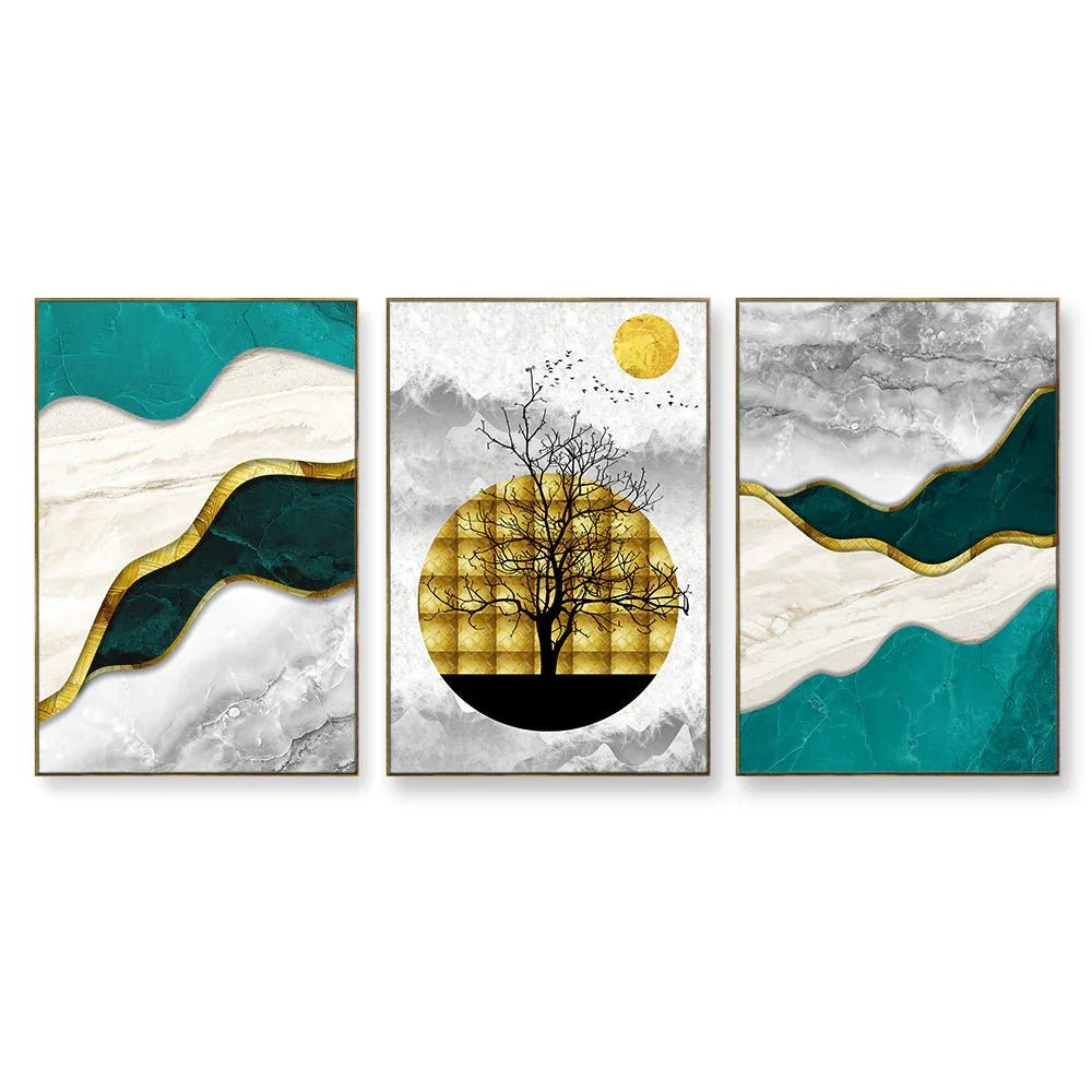 Abstract Visions Frames Set Of 3 - All India Decor