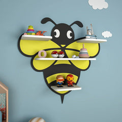 Honey Bee Wooden Kids Shelf - All India Decor