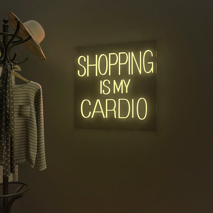 Shopping Is My Cardio LED Neon Light (Available in Multiple Colors)