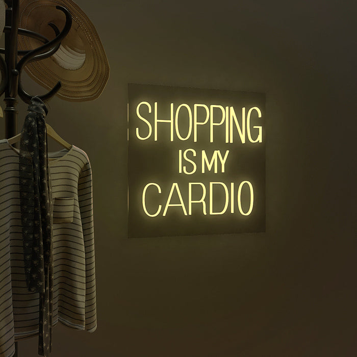 Shopping Is My Cardio LED Neon Light (Available in Multiple Colors)