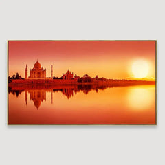 Taj Mahal - The Seven Wonder" Framed Wall Art - All India Decor