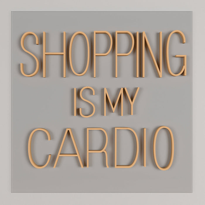 Shopping Is My Cardio LED Neon Light (Available in Multiple Colors)