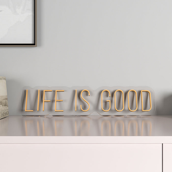 Life is Good LED Neon Light (Available in Multiple Colors)