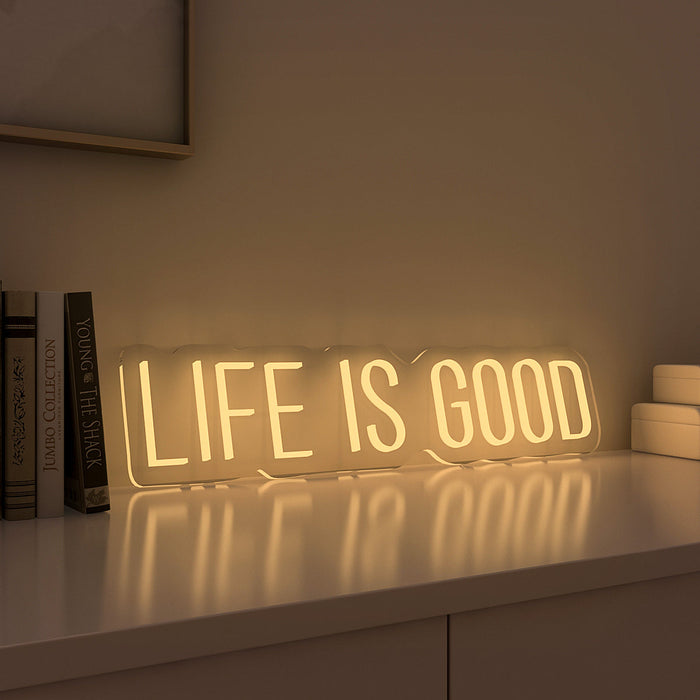 Life is Good LED Neon Light (Available in Multiple Colors)