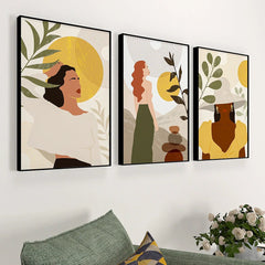 Free Feminine Souls Frames Set Of 3 - All India Decor