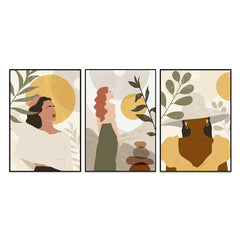 Free Feminine Souls Frames Set Of 3 - All India Decor