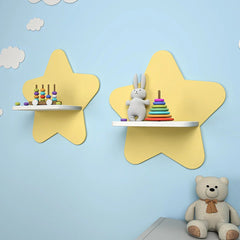 Star Wooden Wall Shelf for Kids - All India Decor