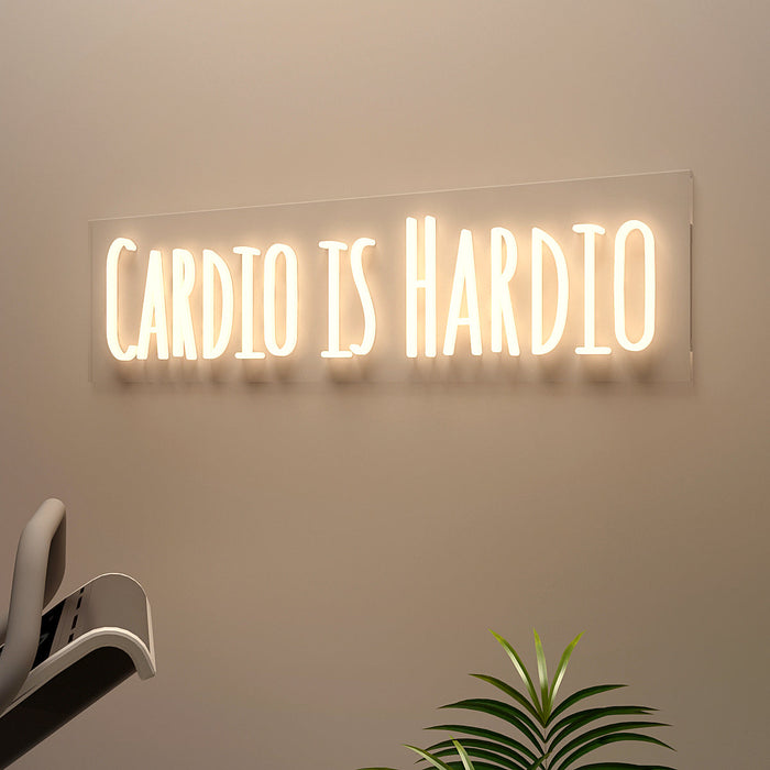 Cardio Is Hardio LED Neon Light (Available in Multiple Colors)