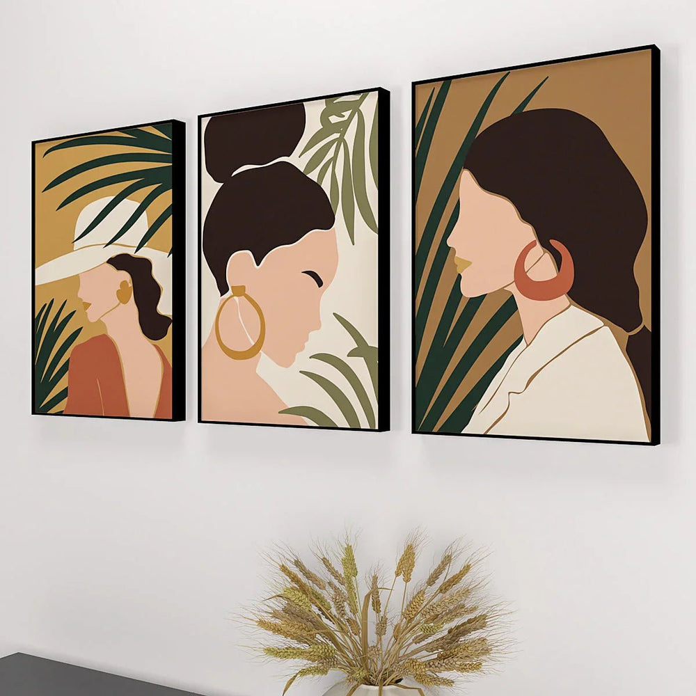 Back To Retro Frames Set Of 3 - All India Decor