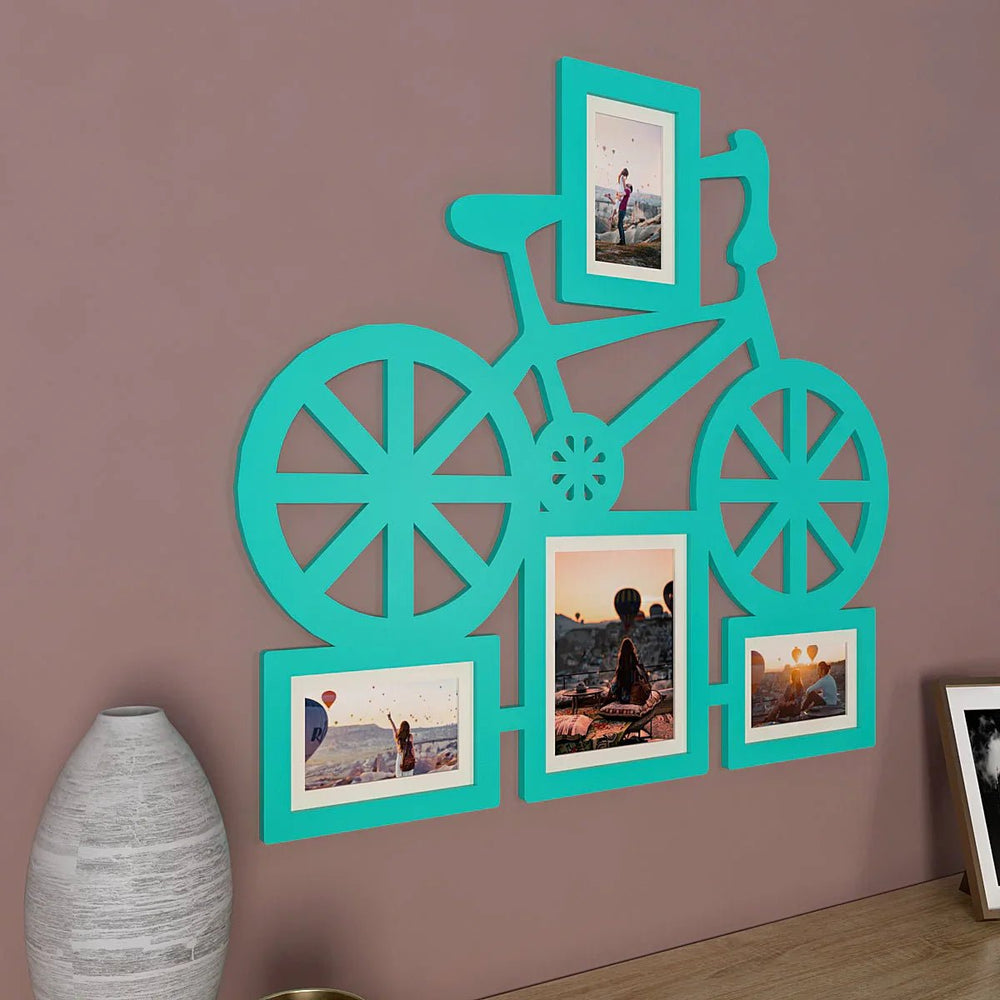 Playful Bicycle Hanging Photo Frame - Available in 4 colors - All India Decor
