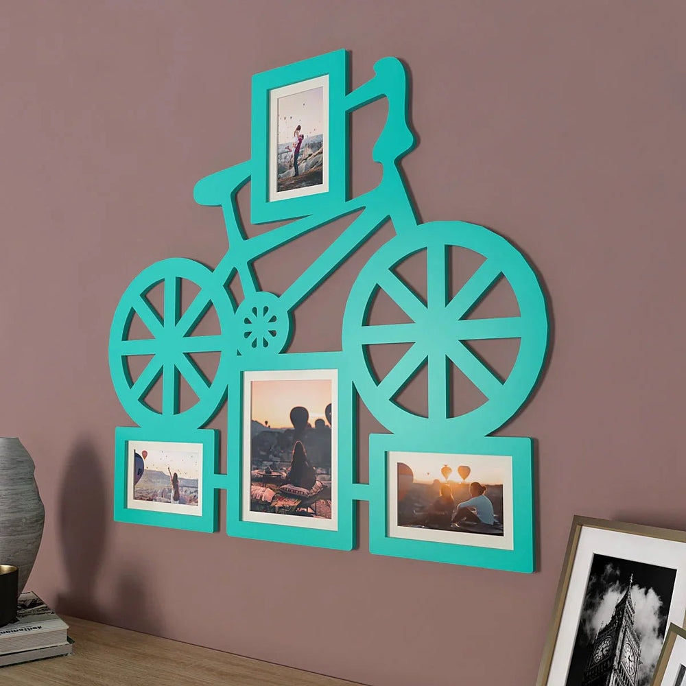 Playful Bicycle Hanging Photo Frame - Available in 4 colors - All India Decor
