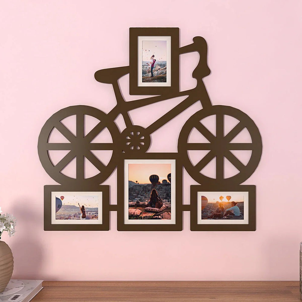 Playful Bicycle Hanging Photo Frame - Available in 4 colors - All India Decor