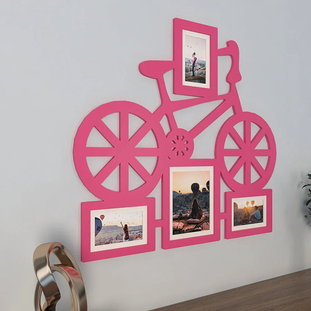 Playful Bicycle Hanging Photo Frame - Available in 4 colors - All India Decor