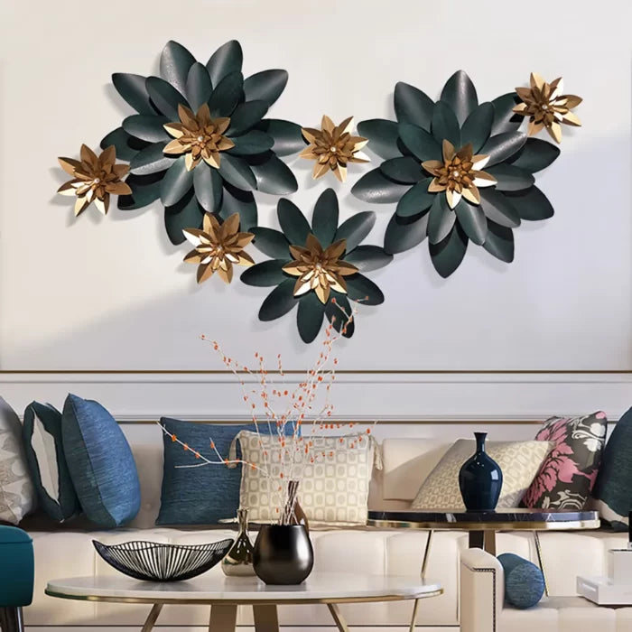 Lotus Flowers Metal Wall Art