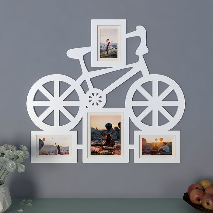 Playful Bicycle Hanging Photo Frame -Available in 4 colors