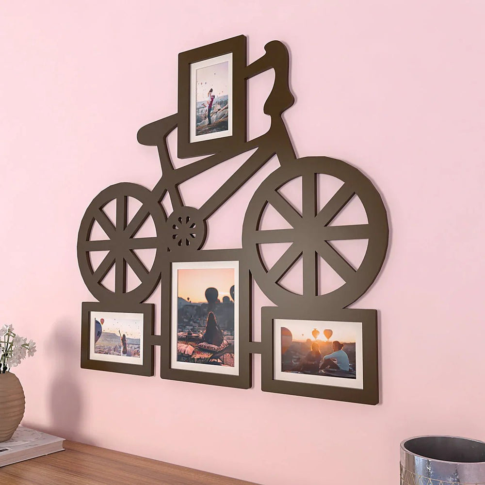 Playful Bicycle Hanging Photo Frame - Available in 4 colors - All India Decor