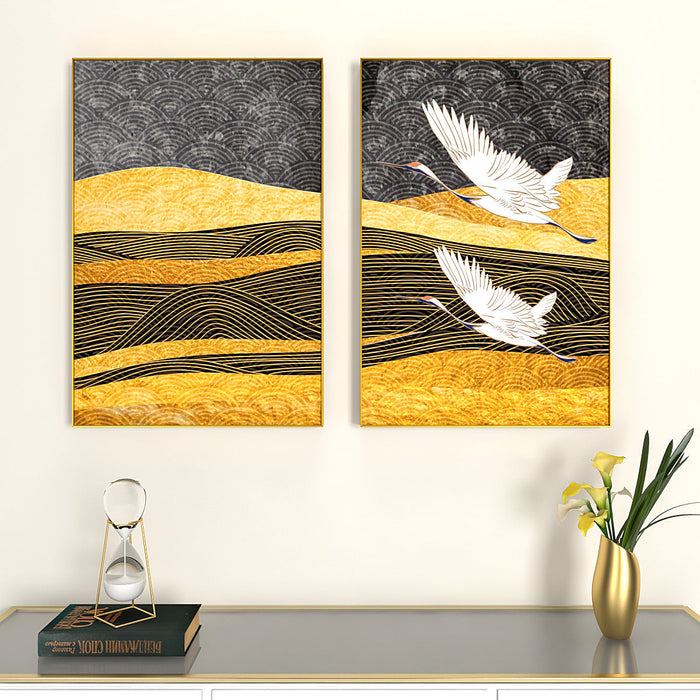 The Flying Warblers Golden Frames Set Of 2