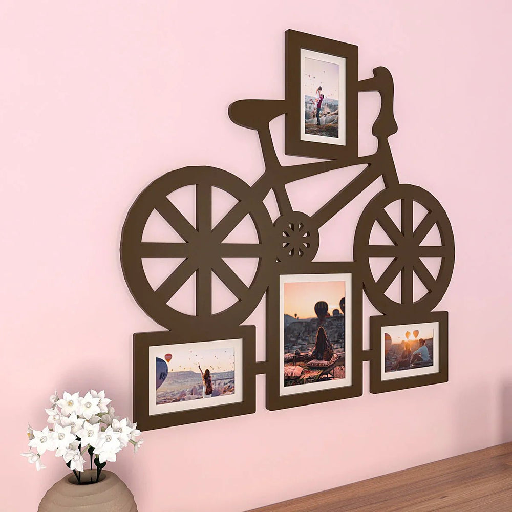 Playful Bicycle Hanging Photo Frame - Available in 4 colors - All India Decor