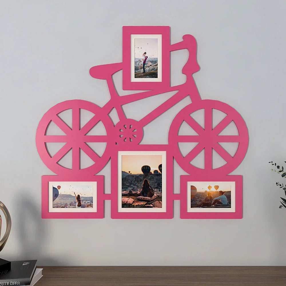 Playful Bicycle Hanging Photo Frame - Available in 4 colors - All India Decor