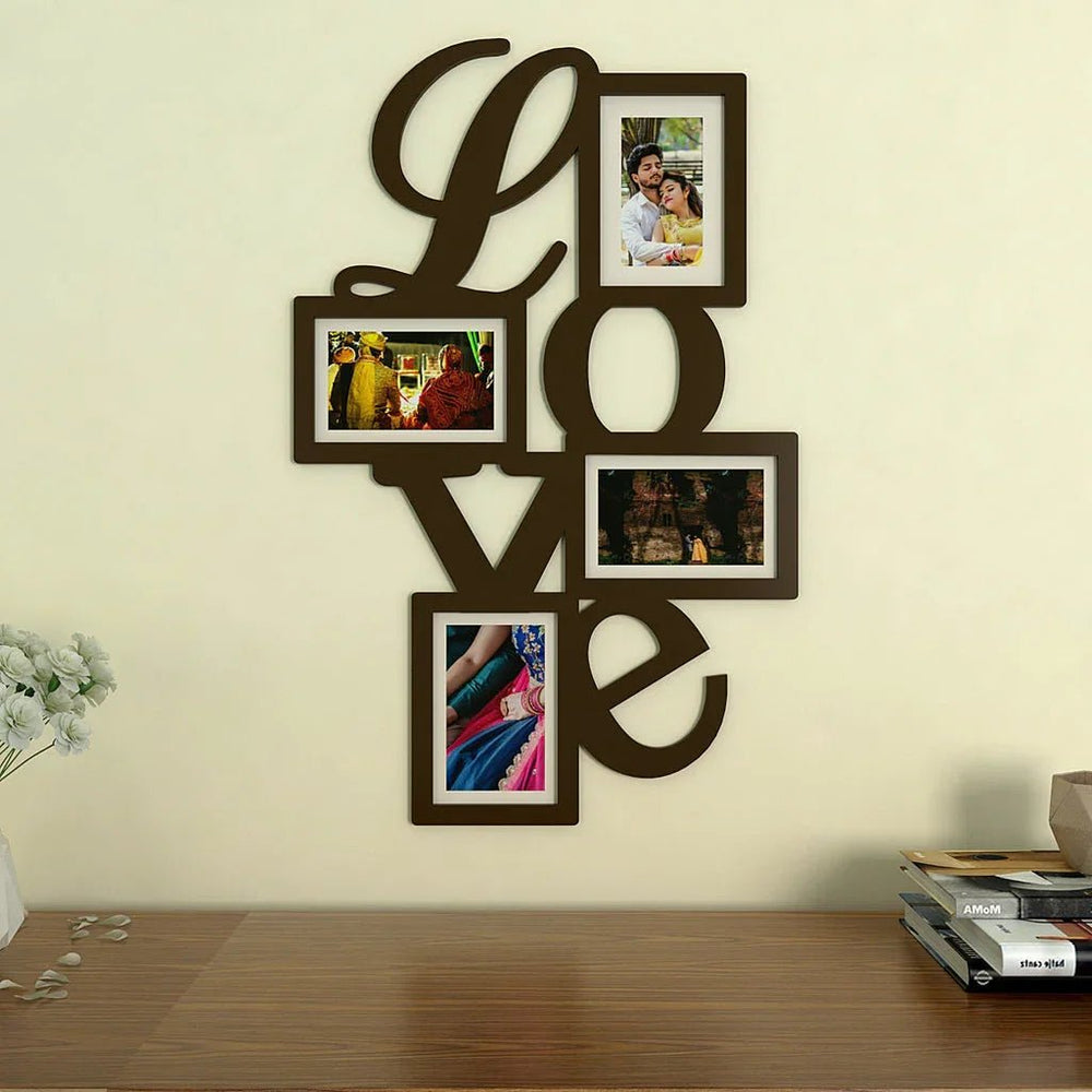 Love Collage Hanging Photo Frame - Available in 4 colors - All India Decor